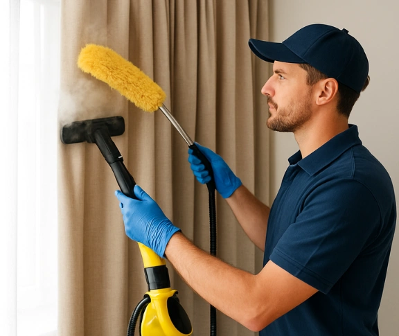 Trusted residential curtain cleaning technician Matty Curtain Cleaning camberwell-vic QLD