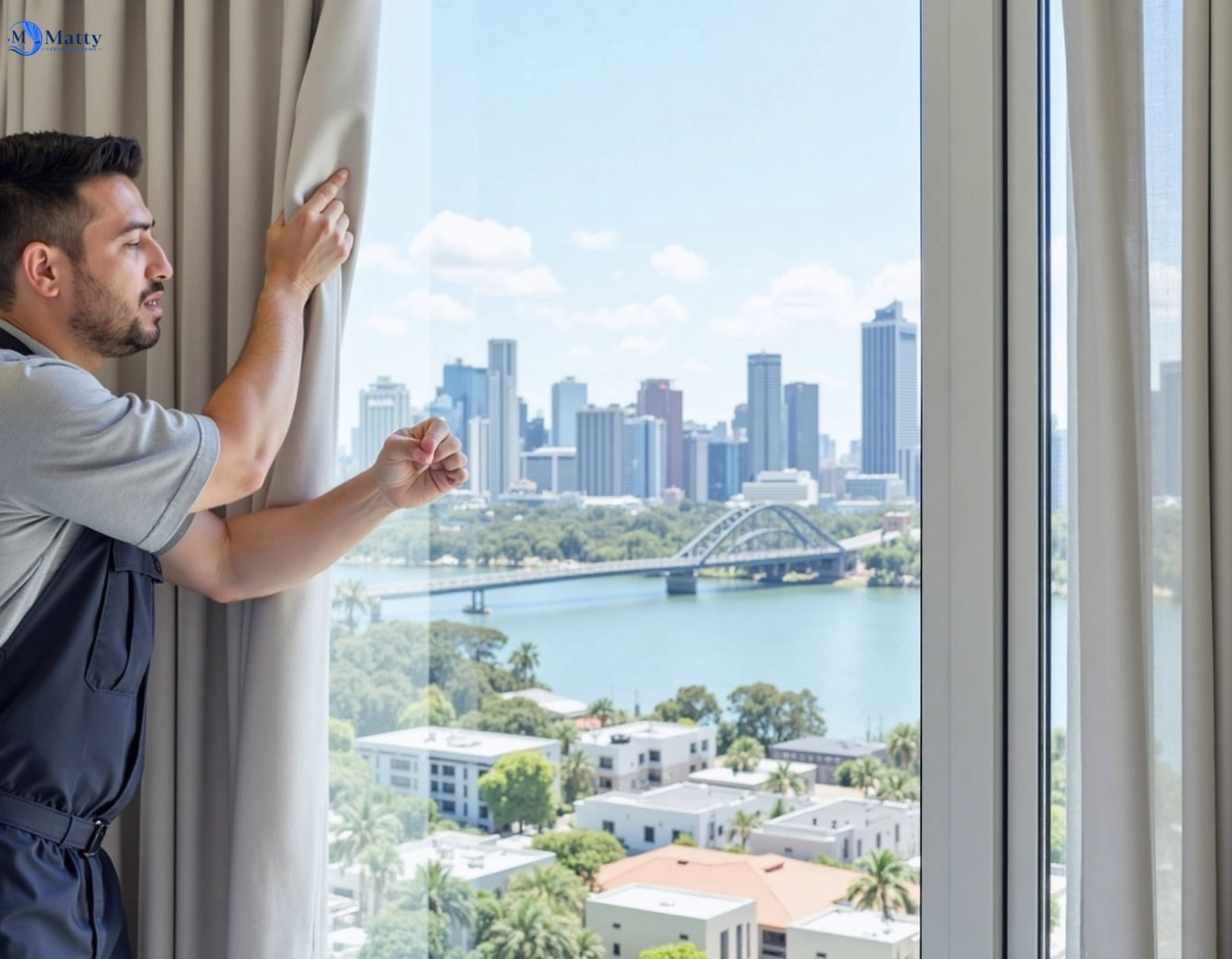 Professional curtain steam cleaning service camberwell-vic QLD by Matty Curtain Cleaning